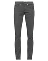 Dondup Man Jeans Lead Size 28 Cotton, Elastomultiester, Elastane In Grey