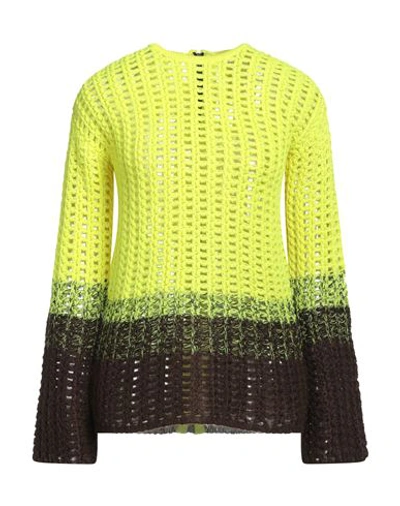 Aviu Aviù Woman Sweater Yellow Size 4 Virgin Wool, Acrylic, Polyamide, Mohair Wool