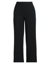 Pomandère Woman Pants Black Size 10 Viscose, Virgin Wool, Elastane
