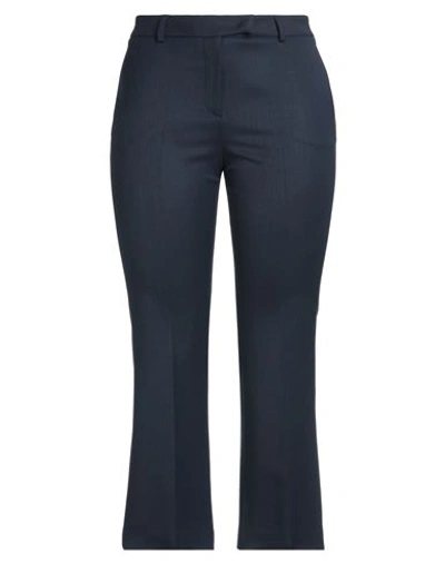 Ql2  Quelledue Ql2 Quelledue Woman Pants Midnight Blue Size 10 Virgin Wool, Lycra In Blue