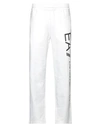Ea7 Man Pants Off White Size Xs Cotton