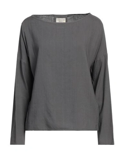 Alessia Santi Woman Top Grey Size 4 Viscose, Linen In Grey