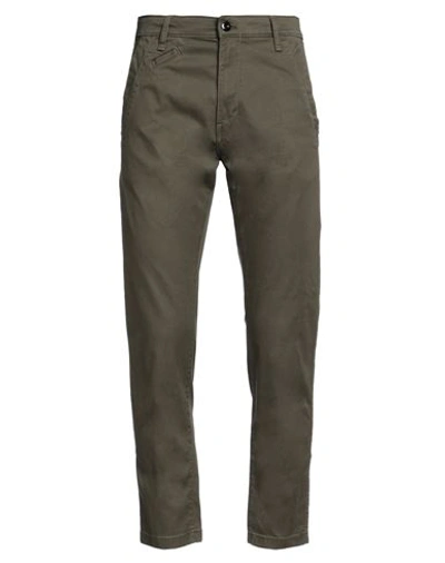 G-star Raw Man Pants Military Green Size 33w-30l Cotton, Elastane, Recycled Polyester, Organic Cotto