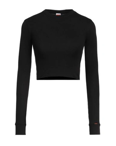 Calvin Klein Woman Sweater Black Size L Modal, Cotton, Elastane
