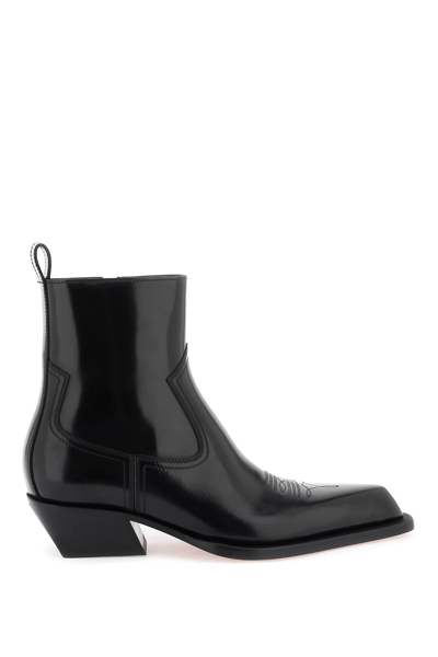 Off-white Black Texan Ankle Boot