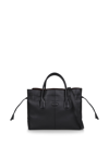 TOD'S TODS SMALL DI DRAWSTRING LEATHER TOTE BAG
