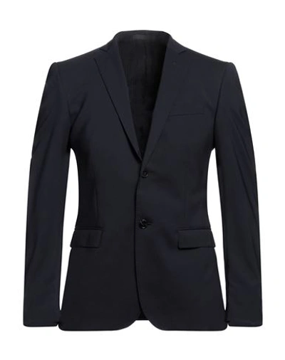 Lab. Pal Zileri Man Blazer Navy Blue Size 38 Wool, Elastane