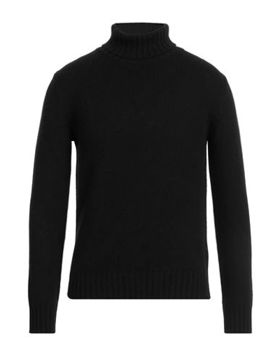 Aragona Man Turtleneck Black Size 42 Cashmere