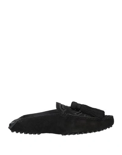 Tod's Suede Loafer In Black