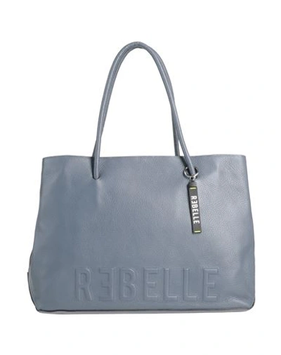 Rebelle Woman Handbag Slate Blue Size - Bovine Leather