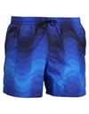 Dries Van Noten Man Swim Trunks Blue Size L Polyamide In Blue