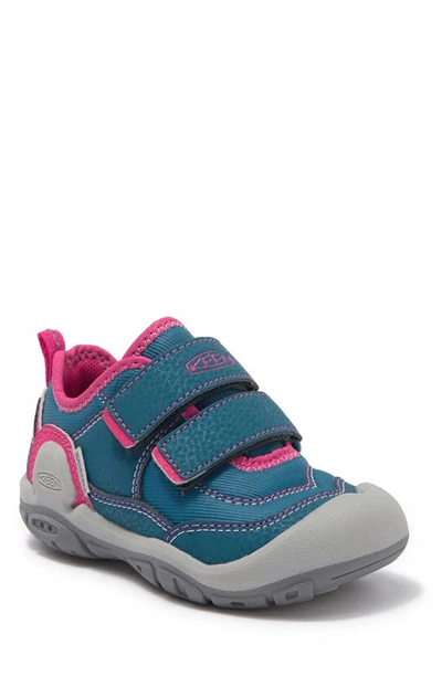 Keen Kids' Knotch Hollow Sneaker In Blue Coral/ Pink Peacock