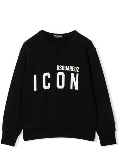 Dsquared2 Kids' Logo Sweatshirt In Black