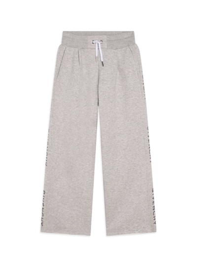 Givenchy Little Girl's & Girl's Logo Loose-fit Trousers In Grey Marl