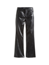 TRACTR GIRL'S FAUX LEATHER FLARE PANTS
