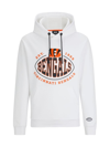 Hugo Boss Boss X Nfl Touchback Graphic Hoodie In Bengals Open White