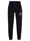 HUGO BOSS MEN'S BOSS X NFL COTTON-BLEND TRACKSUIT BOTTOMS WITH COLLABORATIVE BRANDING