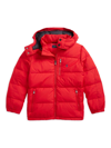 Polo Ralph Lauren Kids' Big Boys Ripstop Down Hooded Jacket In Red