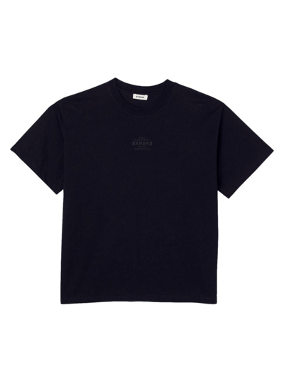 Sandro Boutique Oversized Fit Tee In Black
