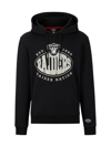 Hugo Boss Boss X Nfl Touchback Graphic Hoodie In Raiders Black