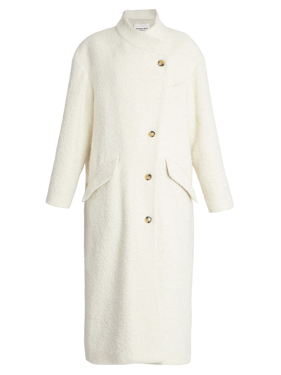 Isabel Marant Étoile Women's Sabine Oversized Wool Maxi Coat In Ecru
