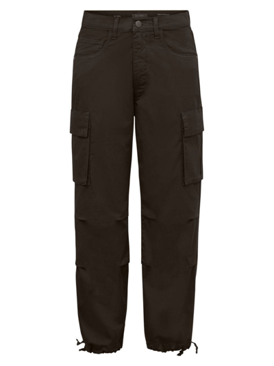 Dl1961 Gwen Cargo Jogger Ankle Trousers In Black