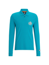 Hugo Boss Boss X Nfl Long-sleeved Polo Shirt With Collaborative Branding In Dolphins