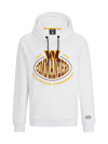 Hugo Boss Boss X Nfl Touchback Graphic Hoodie In Washington Commanders White