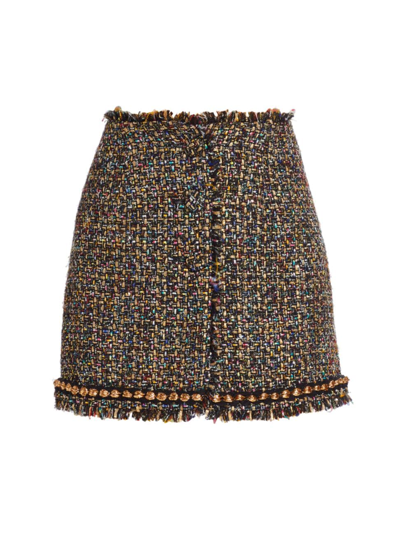 Cinq À Sept Women's Odette Metallic Tweed Miniskirt In Black Multi