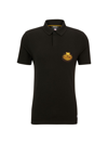 Hugo Boss Boss X Nfl Cotton-piqu Polo Shirt With Collaborative Branding In Commanders