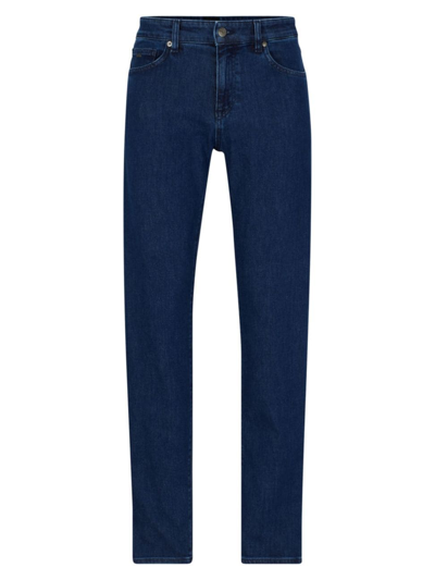 Hugo Boss Regular-fit Jeans In Blue Comfort-stretch Denim