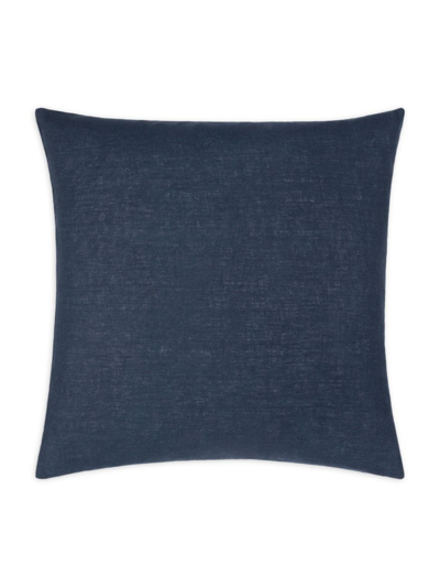 Surya Linen Solid Throw Pillow In Navy