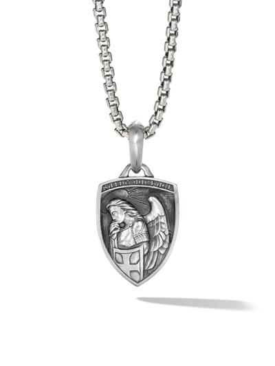 David Yurman Men's St. Michael Amulet In Sterling Silver