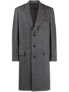 Isabel Marant Marant Johel Herringbone Coat In Grey