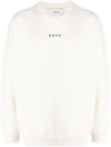 Rohe Logo-print Long-sleeved Sweatshirt In Neutrals
