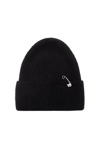 VERSACE VERSACE SAFETY PIN DETAILED KNIT BEANIE
