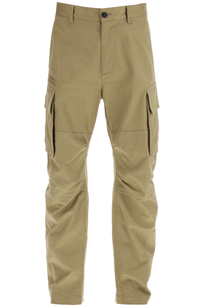 Dsquared2 Regular Fit Cargo Trousers In Beige
