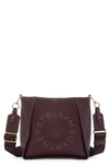 Stella Mccartney Mini Faux Leather Crossbody Bag In Plum