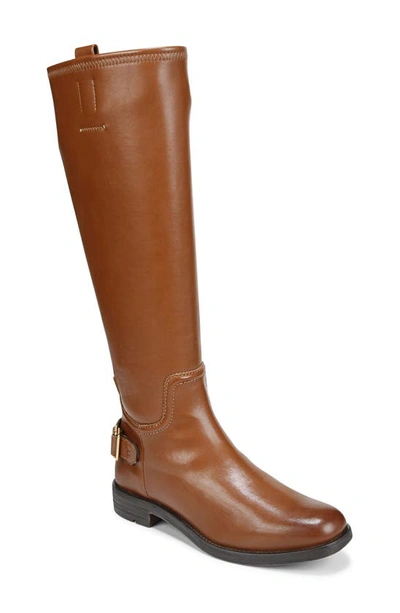 Franco Sarto Merina Knee High Boot In Cognac Brown Faux Leather