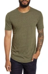 Goodlife Scallop Crew T-shirt In Olive Night