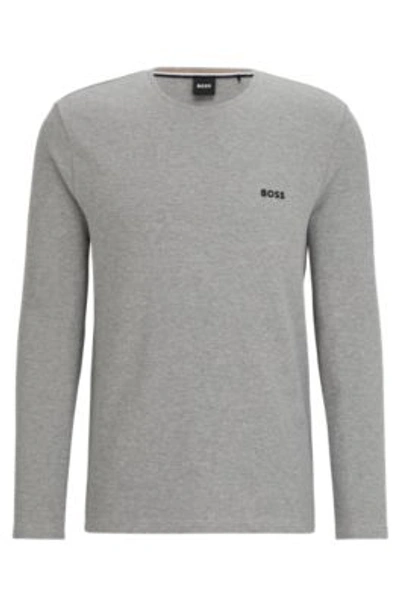 HUGO BOSS PAJAMA T-SHIRT WITH EMBROIDERED LOGO