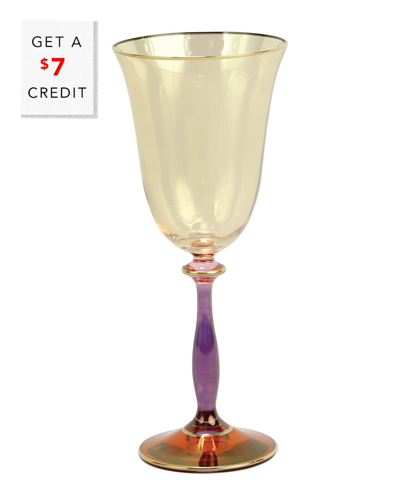 Vietri Regalia Deco Red Wine Glass
