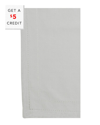 VIETRI VIETRI SET OF 4 COTONE LINENS LIGHT GREY NAPKINS WITH DOUBLE STITCHING WITH $5 CREDIT
