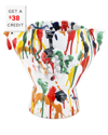 Vietri Gallo Figural Splatter Rooster With $23 Credit In White