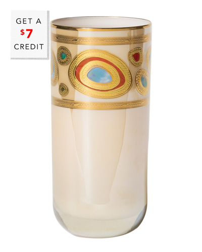 Vietri Regalia Cream High Ball With $9 Credit In White