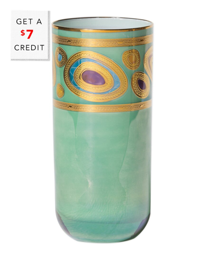 Vietri Regalia Aqua High Ball With $9 Credit In Blue