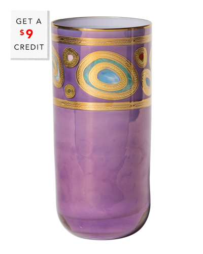 Vietri Regalia Purple High Ball With $9 Credit