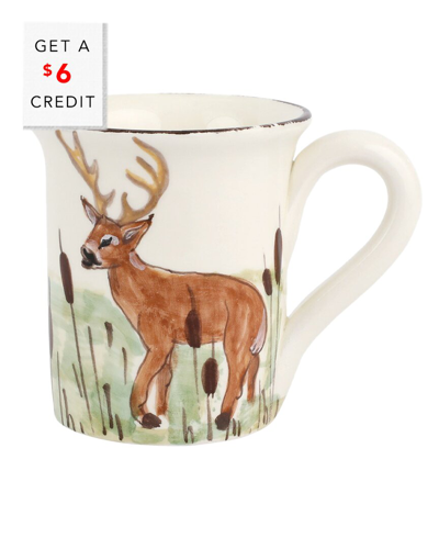 Vietri Wildlife Deer Mug With $6 Credit