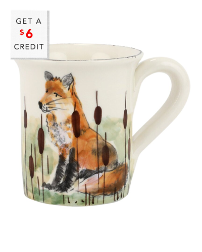 Vietri Wildlife Fox Mug With $6 Credit