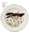 Vietri Wildlife Mallard Dinner Plate With $6 Credit